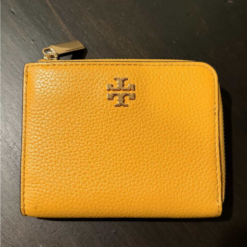 Tory Burch Mustard Leather Wallet